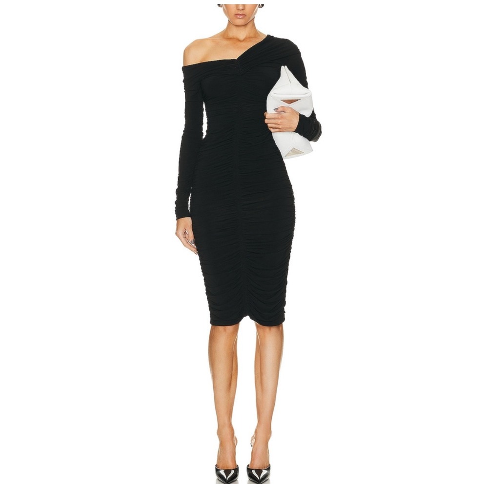 A.L.C. Marie Jersey Midi Dress
Ruched Off The Shoulder Long Sleeve Black XS $495